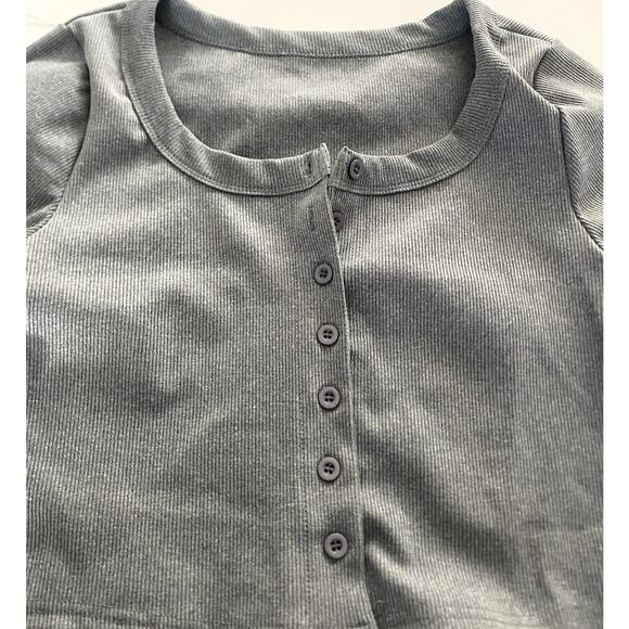 Amazon Gray Long Sleeve Cardigan Top size Medium - Picture 5 of 7